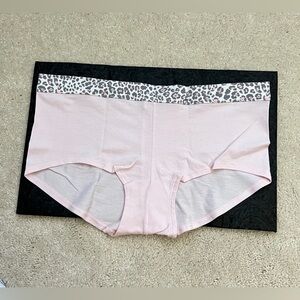 Victoria’s Secret Pink Leopard Print Soft Modal Cotton Boyshort Panties Large L